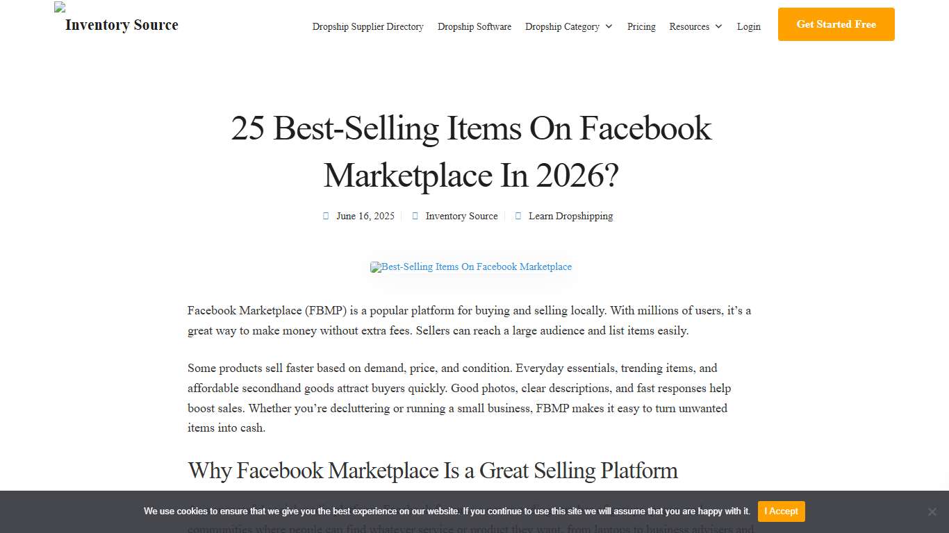 25 Best-Selling Items On Facebook Marketplace In 2026? - Inventory Source